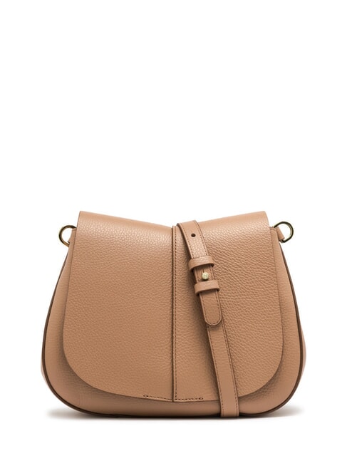 HELENA ROUND Borsa in pelle con doppia tracolla clay - Borse Donna