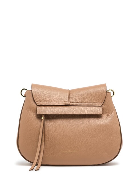 HELENA ROUND Borsa in pelle con doppia tracolla clay - Borse Donna