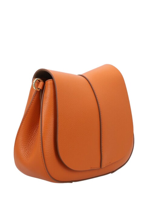 HELENA ROUND Borsa in pelle con doppia tracolla spice - Borse Donna