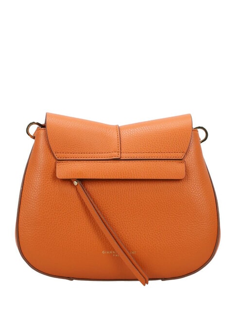 HELENA ROUND Borsa in pelle con doppia tracolla spice - Borse Donna