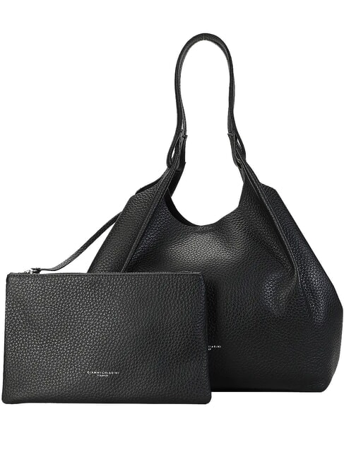 DUA Borsa a spalla grande in pelle Nero - Borse Donna