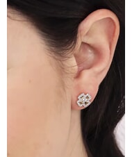 AMEN AMORE Orecchini a quadrifoglio con zirconi - Orecchini