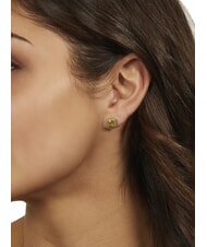 AMEN ICY DIAMONDS Orecchini al lobo quadrati con zirconi - Orecchini