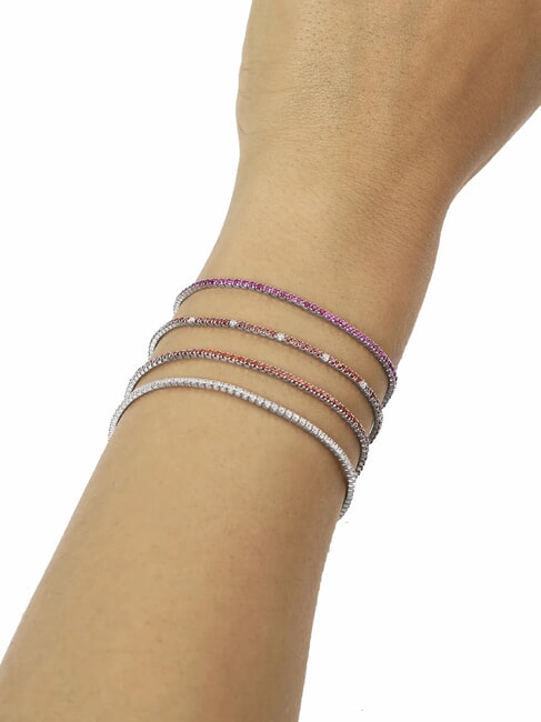 TENNIS MANIA Bracciale dorato con zirconi oro - Bracciali Donna