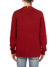 TOMMY HILFIGER TH Maglione girocollo cotone con logo rouge/ desert sky mongram - Maglie Uomo - 2