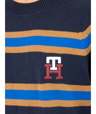 TOMMY HILFIGER TH Maglione girocollo cotone ricamo logo desert sky/ultra blue - Maglie Uomo - 3