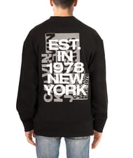 CALVIN KLEIN CK JEANS Felpa girocollo maxi stampa relaxed fit - Felpe Uomo