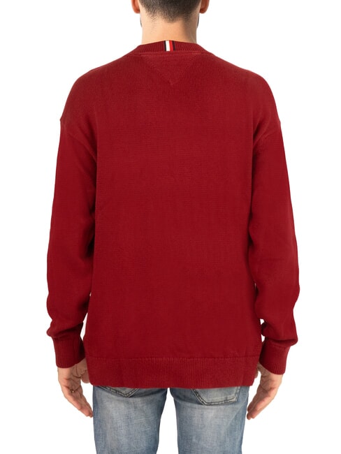 TH Maglione girocollo cotone con logo rouge/ desert sky mongram - Maglie Uomo