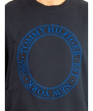 TOMMY HILFIGER TH Felpa girocollo uomo con logo desert sky - Felpe Uomo - 3