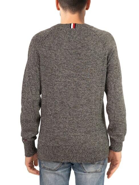 TH Maglione girocollo cotone ricamo logo black / medium grey htr - Maglie Uomo