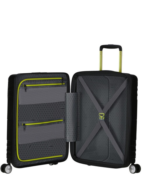 HELLO CABIN Trolley bagaglio a mano espandibile black/lime - Bagagli a mano