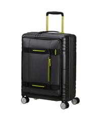 AMERICAN TOURISTER HELLO CABIN Trolley bagaglio a mano espandibile black/lime - Bagagli a mano - 3