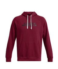 UNDER ARMOUR FLC TXTR Felpa con cappuccio cardinal - Felpe Uomo - 4