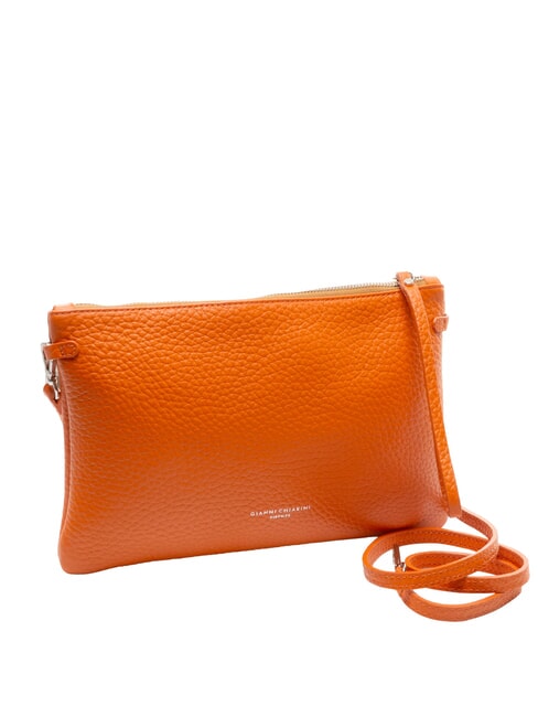 HERMY Pochette in pelle con tracolla corallo-nature - Borse Donna