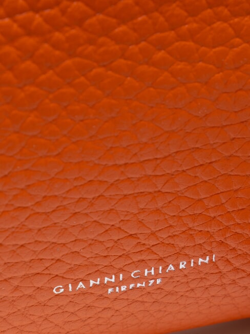 HERMY Pochette in pelle con tracolla corallo-nature - Borse Donna