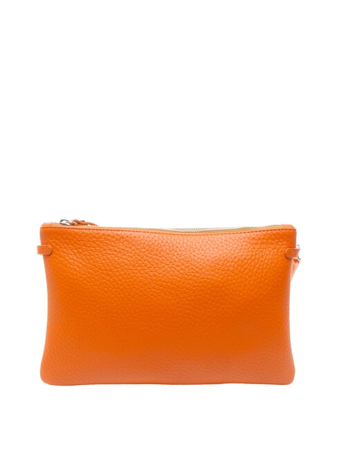 HERMY Pochette in pelle con tracolla corallo-nature - Borse Donna