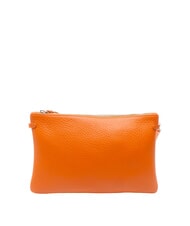 GIANNI CHIARINI HERMY Pochette in pelle con tracolla corallo-nature - Borse Donna - 4