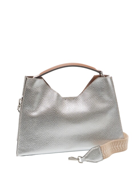 AURORA L Borsa a mano, con tracolla silver-caramello - Borse Donna
