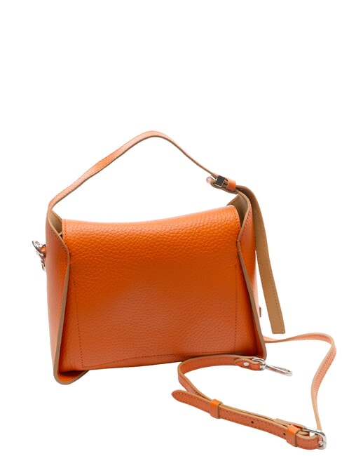 PENELOPE Borsa in pelle a spalla con tracolla corallo-nature - Borse Donna