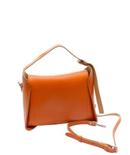 GIANNI CHIARINI PENELOPE Borsa in pelle a spalla con tracolla corallo-nature - Borse Donna - 2