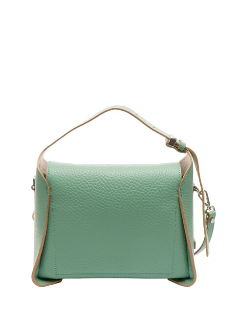 PENELOPE Borsa in pelle a spalla con tracolla menta-sabbia - Borse Donna