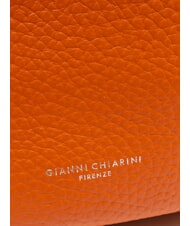 GIANNI CHIARINI DORY Borsa a spalla in pelle corallo-nature - Borse Donna - 3
