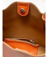 GIANNI CHIARINI DORY Borsa a spalla in pelle corallo-nature - Borse Donna - 5