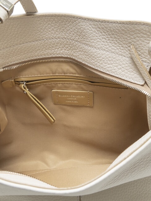 MINERVA Borsa a spalla in pelle sabbia - Borse Donna