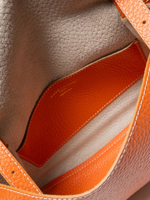 NICOLE Borsa a spalla in pelle corallo - Borse Donna