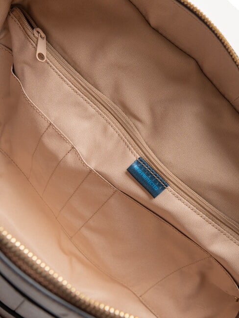 CAMPIONARIO - DAFNE Cartella da lavoro in pelle, porta pc 13" marrone/bordeaux/beige - Cartelle Lavoro