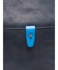 PIQUADRO CAMPIONARIO - SARTORIA 2 Borsone grande in pelle con tracolla blu/pitti - Borsoni - 3