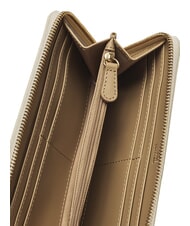 LOVE MOSCHINO SCRIPT Portafoglio grande zip around avorio - Portafogli Donna - 2