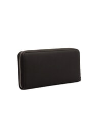 LOVE MOSCHINO LAMINATED BOLD LOVE Portafoglio grande con polsierina Nero/nero - Portafogli Donna - 4