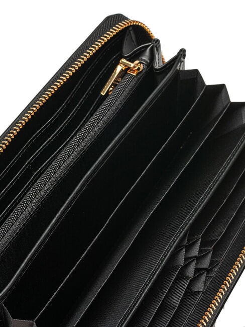 LAMINATED BOLD LOVE Portafoglio grande con polsierina Nero - Portafogli Donna