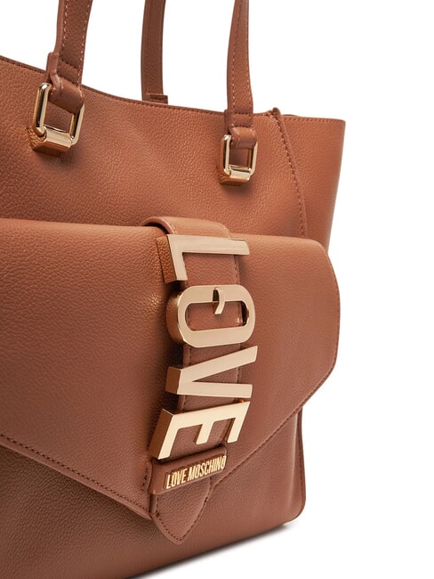 LOVEBUG Borsa shopping a spalla con tasca cammello - Borse Donna