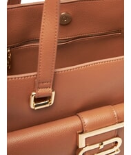 LOVE MOSCHINO LOVEBUG Borsa shopping a spalla con tasca cammello - Borse Donna - 5