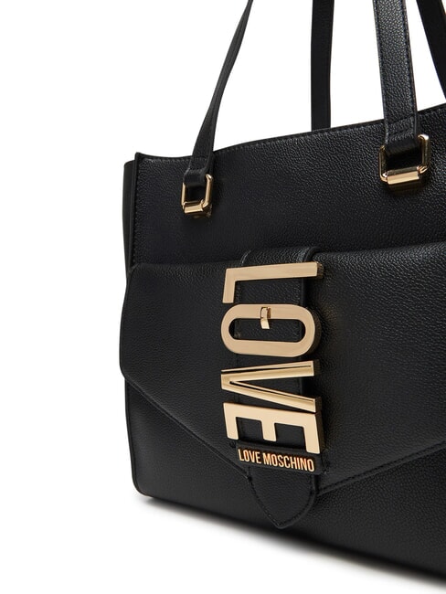 LOVEBUG Borsa shopping a spalla con tasca Nero - Borse Donna