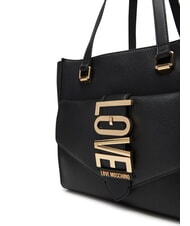 LOVE MOSCHINO LOVEBUG Borsa shopping a spalla con tasca Nero - Borse Donna - 3