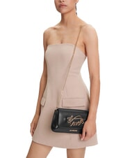 LOVE MOSCHINO SCRIPT Borsa con tracolla metallica Nero - Borse Donna - 6
