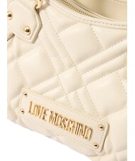 LOVE MOSCHINO QUILTED Borsa a mano con tracolla avorio - Borse Donna - 4