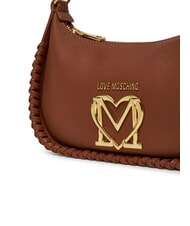 LOVE MOSCHINO BRAIDED Borsa a tracolla cammello - Borse Donna - 4