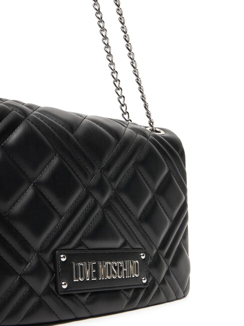 QUILTED Borsa a spalla con catena Nero/nero - Borse Donna