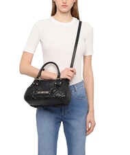 LOVE MOSCHINO QUILTED Borsa a mano con tracolla Nero - Borse Donna - 5