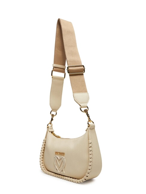 BRAIDED Borsa a tracolla avorio - Borse Donna
