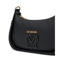 LOVE MOSCHINO BRAIDED Borsa a tracolla Nero - Borse Donna - 3