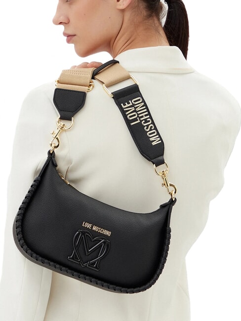 BRAIDED Borsa a tracolla Nero - Borse Donna