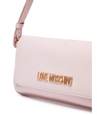 LOVE MOSCHINO LOGO LETTERING Borsa a spalla cipria - Borse Donna - 3