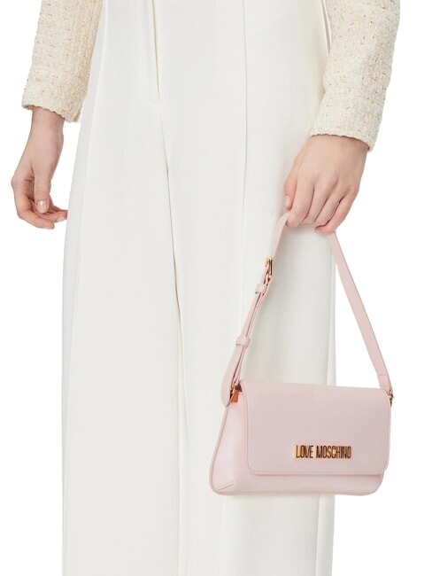 LOGO LETTERING Borsa a spalla cipria - Borse Donna