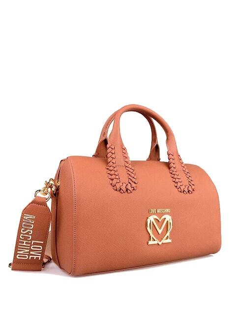 BRAIDED Borsa a bauletto con tracolla cammello - Borse Donna