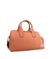 LOVE MOSCHINO BRAIDED Borsa a bauletto con tracolla cammello - Borse Donna - 4
